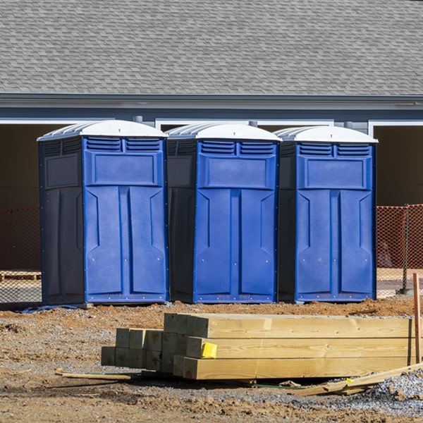 are there any restrictions on where i can place the porta potties during my rental period in Granger